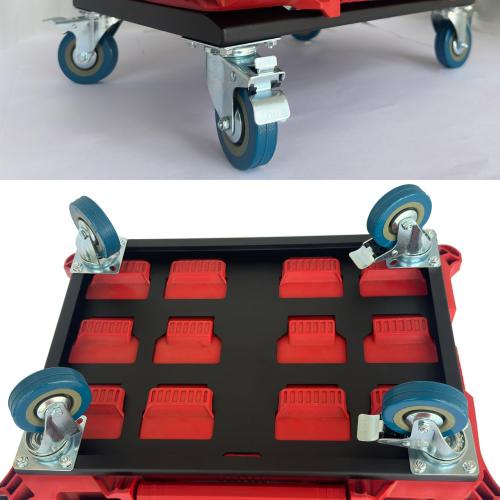Duty Tool Box Dolly for Milwaukee Packout, Black | Compatible with Milwaukee Packout Carts, Fit for Packout Tool Box, Made of Metal, Withstand up to 220 Lbs of Pressure