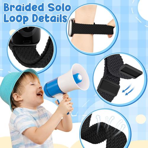 Magnetic Braided Kids Apple Watch Band for iWatch 38/40/41/42/44/45/46mm