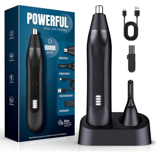 OMAMORI Nose Hair Trimmer for Mens, Mens Grooming Kit, for Nose Ear Eyebrow | Portable Electric Ear & Eyebrow Grooming Kit, Nose Hair Cutter & Remover, Face & Body Clipper, Gift for Men