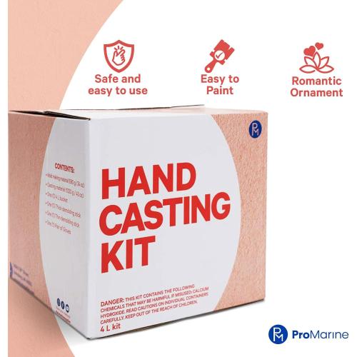 Hand Casting Kit Pro Marine 4-Liter Kit - DIY Mold-Maker for Creating Hand Sculptures, Unique Arts and Crafts Gift, for Couples, Weddings, Anniversaries, and Family Keepsakes
