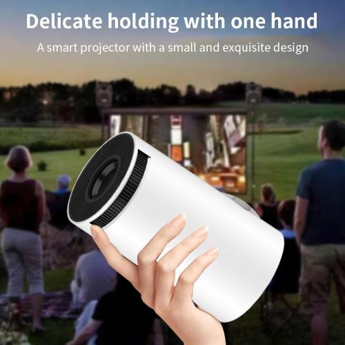 Vikye 5G WiFi6 MiniProjector with 1080P Resolution, Auto Focus, and WiFi6 Technology for PC (US Plug)