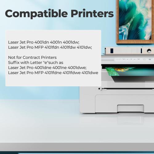 148A Toner Cartridges 4001n 4101fdw for HP 148A 148X W1480A W1480X Toner Cartridge black (2-pack), Laser Jet 4101fdw 4001n Toner Cartridge, for HP Laser Jet Pro MFP 4001n 4001dn 4001dw 4101fdn