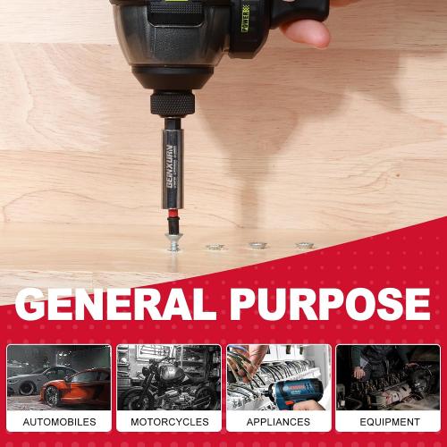 Geinxurn 9Pc Cr-V Screwdriver Bit Holders, Extension Socket Drill Bit Magnetic Holder Hex Shank Quick-Change Drill Bit Guide (2.5”3”6”)