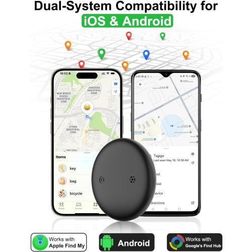 2-in-1 Air Tracker Tag for iOS & Android - Mini GPS Tracker Item Finders