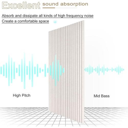 10 Pack Large Acoustic Panels, 48X24X0.4 Sound Proof Foam Panels for Walls, Sound Dampening Panels, Sound proof panels for walls, Soundproof Wall Panels for Home Studio&Office Decor.(Light camel)