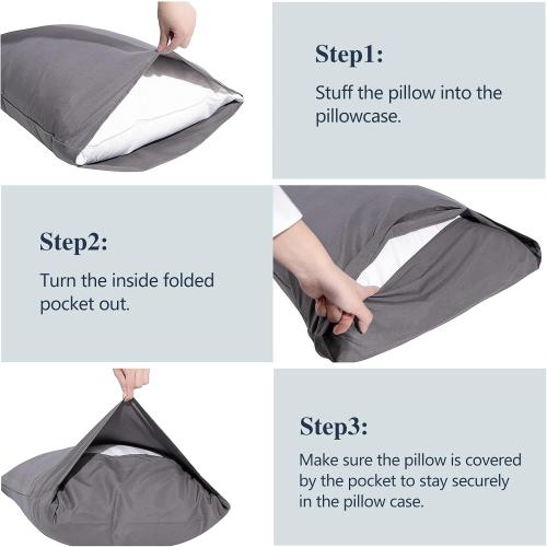 Nuzzle Cooling Adjustable King Size Pillows and Pillowcases