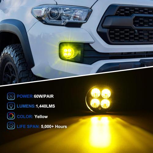 LED Fog Lights for Tacoma 2012-2023 Tundra 2014-2021