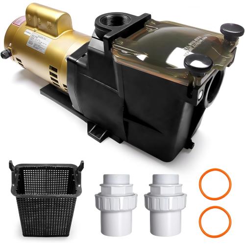 W3SP2607X10 Super Pump Pool Pump 230V, 1 HP High Speed Pool Pump, Single Speed Replacement for SP2607X10, Fits all In-Ground Pool or Spas