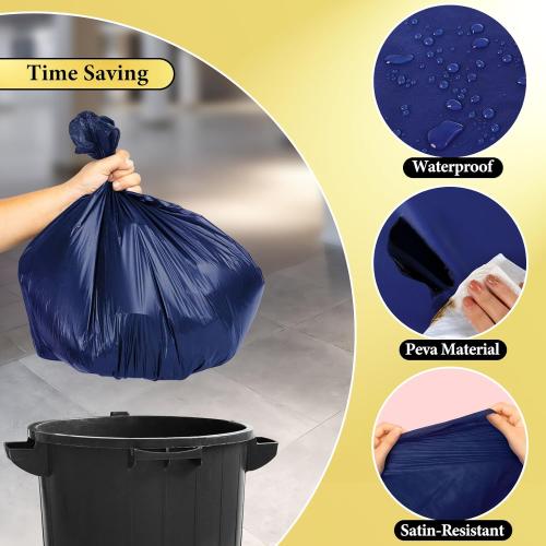 10 Pack Navy Blue Disposable Tablecloth, 54×108 Inches Waterproof Plastic Rectangle Table Cover, Leakproof & Sturdy Table Cloth for Thanksgiving, Veterans Day, Holiday Party Decoration