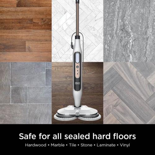 Shark Steam & Scrub with Steam Blaster Technology All-in-One Hard Floor Steam Mop with 3 Steam Modes & LED Headlights S8201, Rotator White