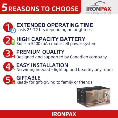 Wall Sconces Battery Operated Set of 2, Rechargeable Wall Sconce, 10 Colors Wireless Wall Sconces Set of Two, 5200mAh Dimmable Bulbs and Remote, for Bedroom Living Room, Hallway Decor (24 inch - Gold)