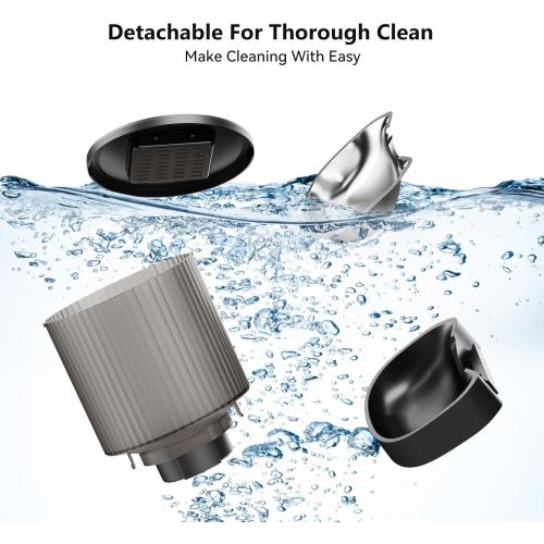 Automatic Cat Feeder: 4L Timed Cats Food Dispenser Programmable 1-6 Meal for Cat and Small Medium Dog- Auto Pet Feeder Easy to Set Up Dual Power Supply with Desiccant Bag| Detachable Washable