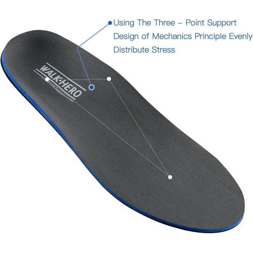 Plantar Fasciitis Feet Insoles Arch Supports Orthotics Inserts Relieve Flat Feet, High Arch (Mens 9-9 1/2 | Womens 11-11 1/2)