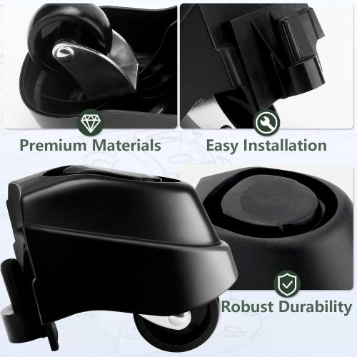 12388 Foot Caster & 12293 Caster Wheel Kit Compatible with Ridgid 6 & 16 Gal Wet/Dry Vacuum, Vacuum Casters Wheel Plate-Casters (1Pack)