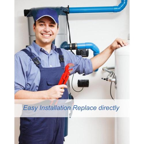 Upgraded Direct Vent Kit Fit for Tankless Water Heater Vent Pipe 3 inch, Include 3 OD Elbow and 3 OD x 19.7 Length Stainless Steel Vent Pipe with Chimney Rain Cap Clip and Tape