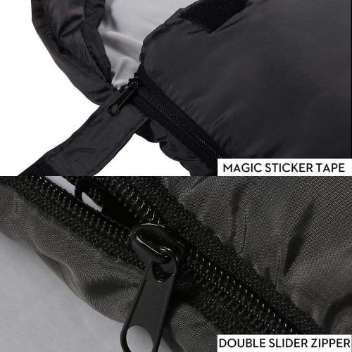 3-4 Season Sleeping Bag for Adults & Kids, Lightweight Warm Cold Weather Camping Bag with Waterproof Compression Sack – Portable for Hiking, Backpacking, Traveling & Outdoor Adventures
