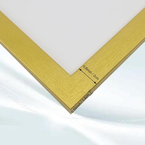 GraduatePro Graduation Signature Board Picture Frame with Mat for Wedding Birthday Guest Book Signing, Gold Frame with White Mat