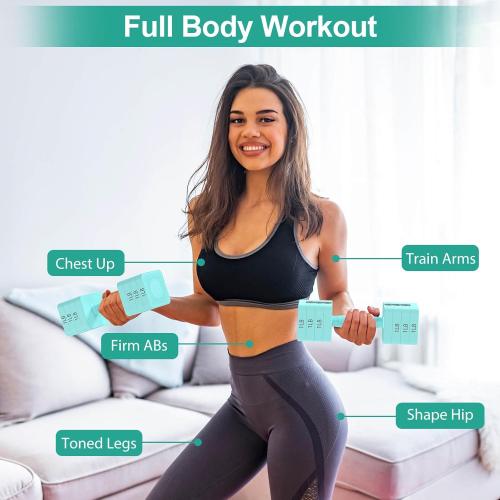Hezeyferg 18LBS 22LBS Adjustable Dumbbells Set, Hand Weights Sets with Mutilple Levels, Adjustable Weight Dumbbells for Women/Men Home Gym Full Body Workout