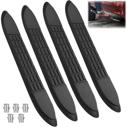 Replacement Step Pad for 3 Round Nerf Bars (4 Pack), 21 Long x 3 Wide, Durable Non-Slip Replacement Step Pad Set of 4 with 24 pins