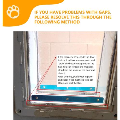 2 Pack Dog Door Replacement Flaps Compatible with Extra Large Dog Door, 17.95 x 9.92 Flexible Doggy Door Replacement Flap with Metal Strip, XL Pet Door Replacement Fits Dogs Between 36 and 90 Lbs