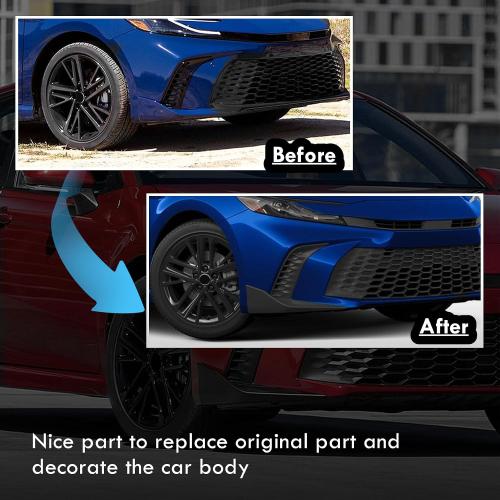 Front Right Passenger Side Corner Wrap Cover Fit for Camry SE XSE 2025 2026 Bumper Side Lower Molding Trim Black Replace for 52712AQ040 52712-AQ040