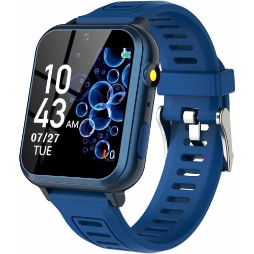 Kids Smart Game Watch with 39 Games HD Touch Screen Video Camera Music Player Pedometer Flashlight Alarm Clock 12/24 hr, Gifts for 5-12 Year Olds Boys
