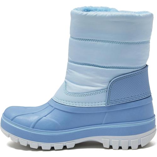 Lands' End Waterproof Kids Snow Boots - Insulated Warm Fleece Lined Winter Boots for Toddlers,Boys Size 8