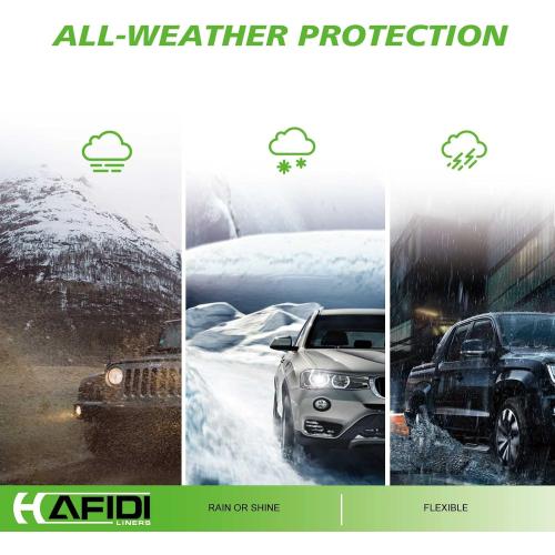 Floor Mats Custom for Nissan Murano 2024 2023 2022 2021 2020 2019 2018 2017.5 All Weather Protection TPE Heavy Duty Non-Slip Automotive Floor Liners Fits Front& 2nd Row Set Accessories, Black