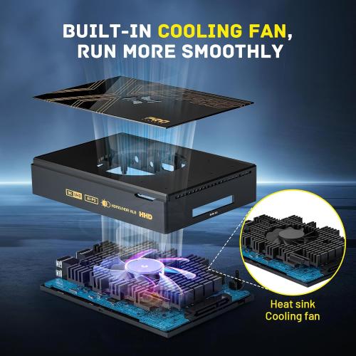 Kinhank Super Console X5 PRO Retro Game Console with 16000 Games, Android 12.0 OS, RockChip RK3588S, Emulator Console, 8K UHD Output, WI-FI 6, BT 5.0, SATA 3.1, Wireless Controller