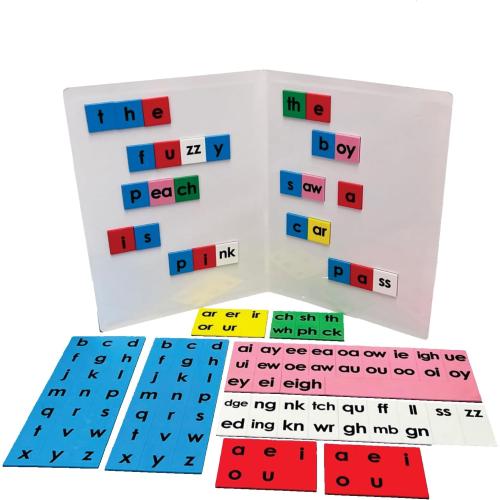 Elementary Magnet Set with Folding Board Made in The USA