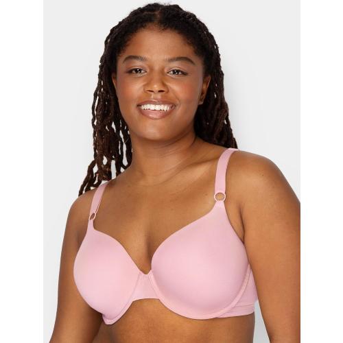 Fruit of the Loom Womens Smooth Cotton T-Shirt Bra - Ultra-Soft, Flexible, and Invisible Under Tees