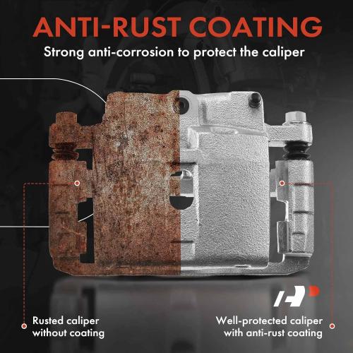 One Silver A-Premium Disc Brake Caliper Assembly with Bracket Compatible with Select Cadillac, Chevy and GMC Models- XTS, Escalade, Avalanche, Suburban, Silverado, Express, Sierra, Yukon XL and more - Front Side