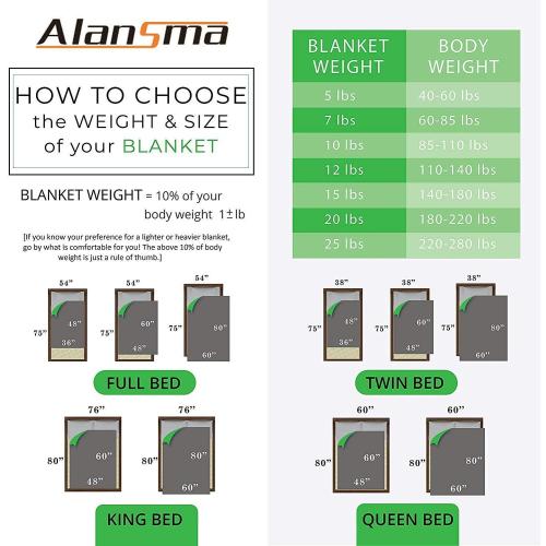 ALANSMA Reversible Weighted Blanket for All Season, Luxury Velvet, Warm and Cool, Adult 10Lb Blue Weighted Blanket, Enjoy Sleeping Anywhere(Blue,48x72 10lbs)