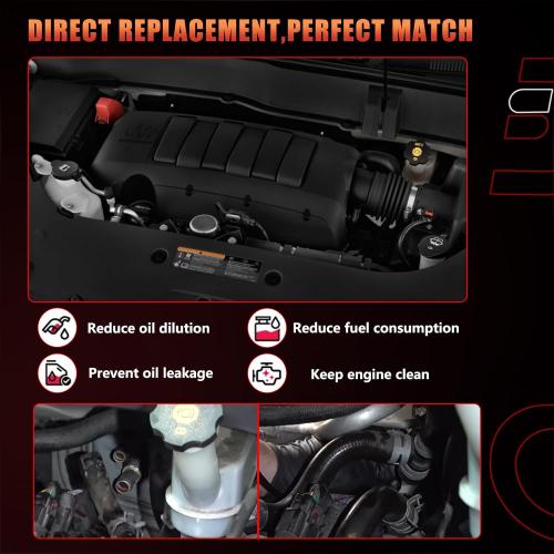 Engine Heater Hose Set Assembly Compatible with Chevy Buick GMC Vehicle 2007-2017 Enclave Acadia Traverse Replace Inlet and Outlet Bypass Hoses Replace# 20765678 25862087 25862088 626-562