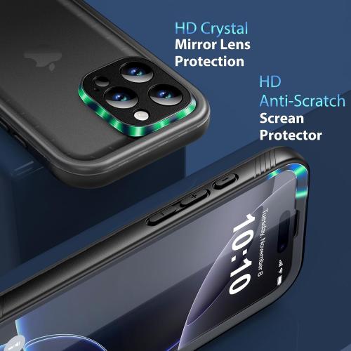 SPORTLINK for iPhone 16 Pro Waterproof Case, Black