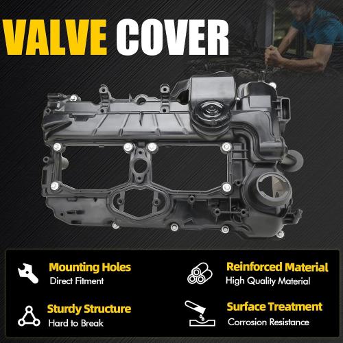 Engine Valve Cover Compatible with BMW N20 X3 X5 320i 328i 528i xDrive Z4 2012-2018 2.0L 11127588412