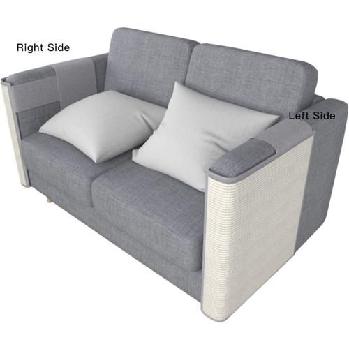 Grey 50x60x14CM Cat Scratcher Couch- Natural Sisal Furniture Protection from Cats - Corner cat Scratcher for Couch,Chair,Sofa - Easy Installation