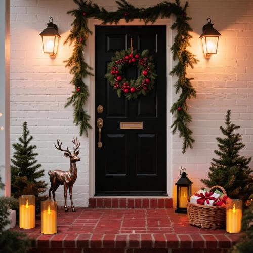 wemarry Flameless Candles Acrylic Glass Pillars 3 D x 6 H Battery Operated Flickering Candles Include 8-Key Remote with Timer Function 400  Hours (Amber, Warm Light 2 Pack)