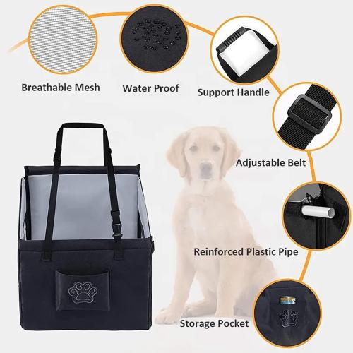 Dog Car Seats for Small Dogs, Puppy Stable Pet Car Seat for Car with Clip-On Leash, Perfect for Small and Medium Pets