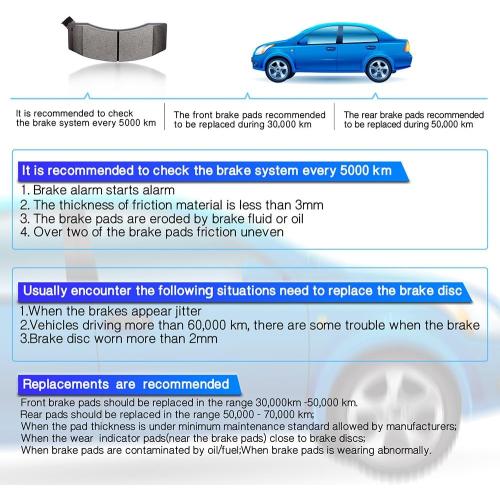 Brake Pads,ECCPP Front Ceramic Brake Pads Kits for Chrysler Town/Country,for Dodge Grand Caravan,for Dodge Journey,for Dodge Nitro,for Jeep Liberty,for Jeep Wrangler,for Ram C/V,for VW for Routan