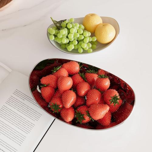 Fruit Bowl, 3 Tier Ceramic Fruit Basket, Serving Stand Serving Bowl with Metal Rack, Porcelain Kitchen Bowls for Fruit and Vegetable Storage Snack Nuts Dessert Cake Tray for Party Wedding
