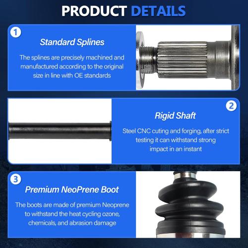 CV Axle Front Left Side FWD Fit for Hyundai Elantra 2007 2008 2009 2010 2011 2012 Touring GLS GLS SE 2.0L 4Cyl Manual Trans, Driver Side CV Joint Shaft Assembly