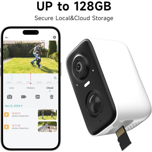 Rraycom Security Cameras Wireless Outdoor, 2Pack Battery Powered AI Motion Detection Siren Alarm Surveillance Camera for Home Security,2K Color Night Vision, 2-Way Talk, Waterproof, Works/Alexa