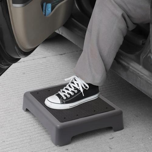 Fotree One Step Stool, Non-Slip Mobility Step Platform for Senior ＆ Adults, Safety Step Platform for Stair, Car, Bed, Chair, Shower, Bathtub, Outdoor, 3.5 Inch High Rise Stairs 440 Lbs Capacity