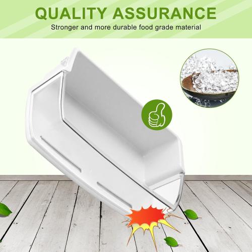 [2 PACK] AAP73631502 Refrigerator Door Shelf (Right) Replacement PD00005335 2443758 AP4563994 PS2581944 EAP2581944 compatible with LG KENMORE Refrigerator Door Shelves - BY AMI PARTS