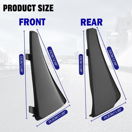 4PCS Front & Rear Mud Flaps,Carbon Fiber Pattern Splash Guards Wheels Rock Mudguards Mudflap Fender for Corvette C8 Stingary Z51 Convertible/HTC 2020 ,Replace OEM #84263453 84263457