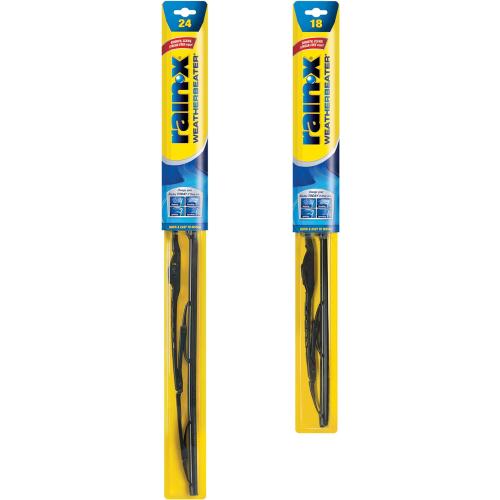 Rain-X 820148 WeatherBeater Wiper Blades, 24 and 18 Windshield Wipers, Automotive Replacement Windshield Wiper Blades That Meet Or Exceed OEM Quality And Durability Standards, (Set of 2)