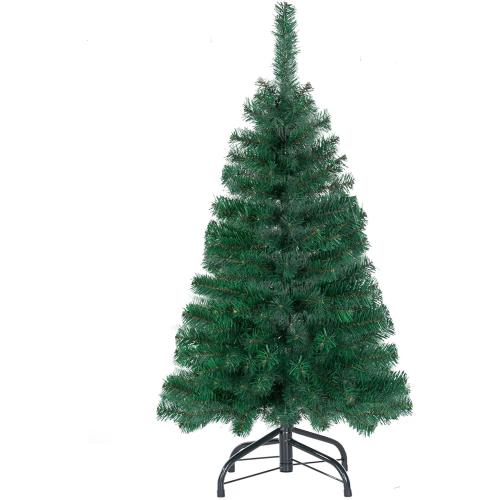 3FT Artificial Christmas Tree Green Tabletop Christmas Tree with Metal Stand Mini Xmas Pine Tree for Party Supplies Indoor Outdoor Holiday Home Decoration(Green)