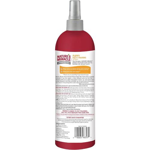 Nature’s Miracle Advanced Platinum Puppy Potty Training Spray, 16 Ounces, Dog Training Aid