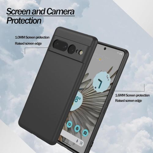 Case for Pixel 7 Pro Google 7 Pro Liquid Silicone Phone Case Soft Microfiber Lining Anti-Scratch Shockproof Protective Phone Cover for Google Pixel 7 Pro,*Pink*